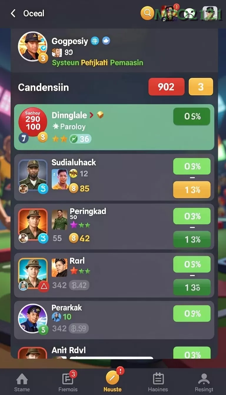 Cuplikan layar AGENSLOT138 — aktivitas