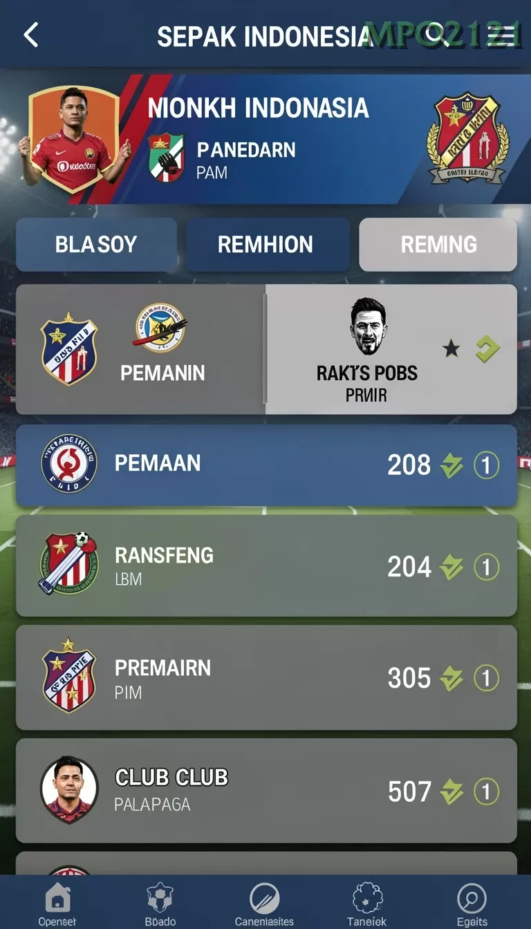 Cuplikan layar VALOHOKI — menu navigasi
