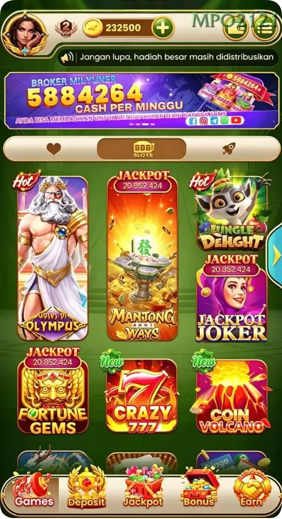Cuplikan layar AGENSLOT138 — pengaturan akun