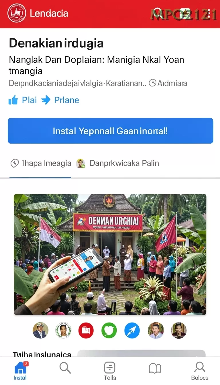 Cuplikan layar LIMATOGEL — menu navigasi