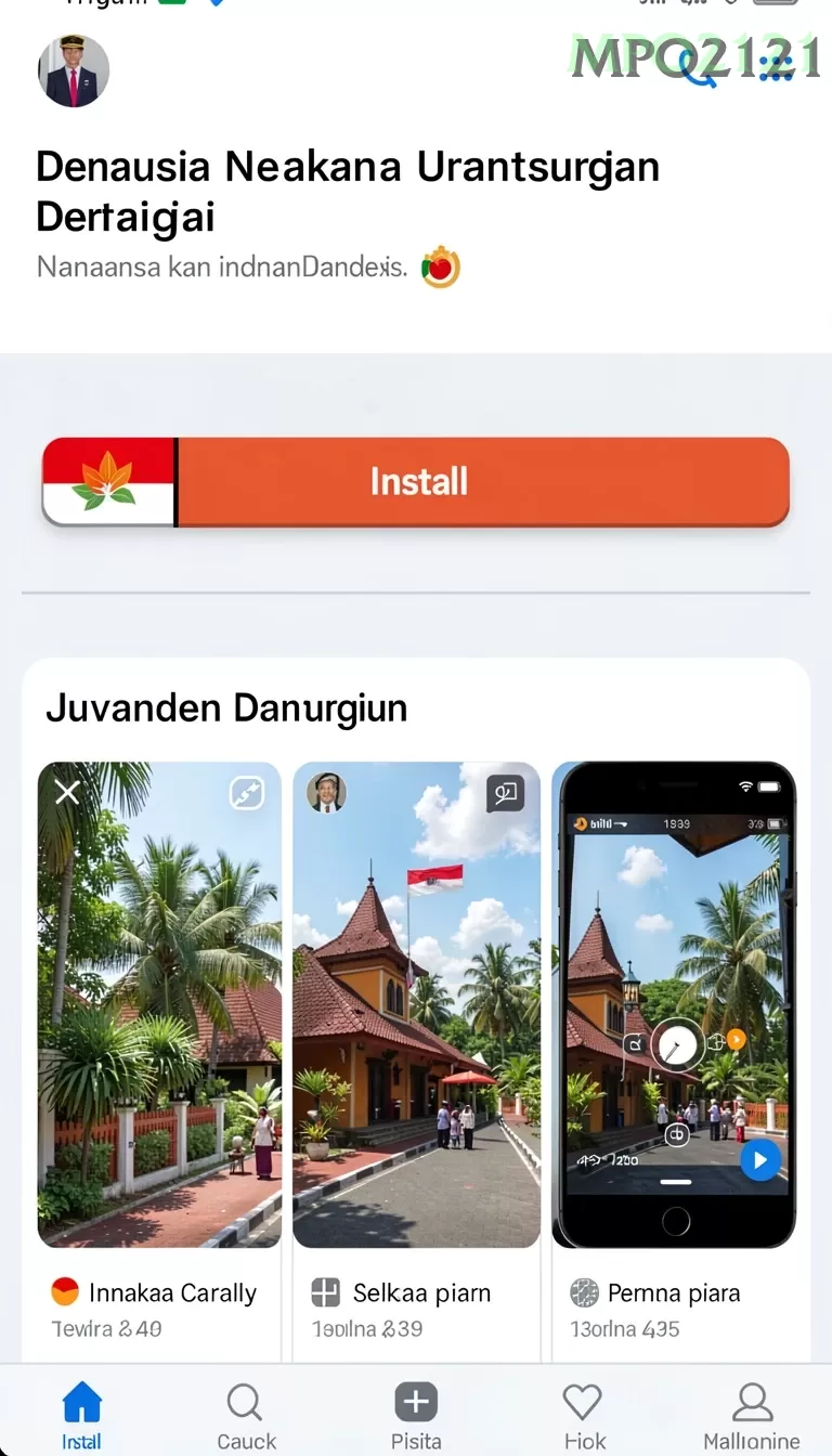 Cuplikan layar 555ZK — menu navigasi